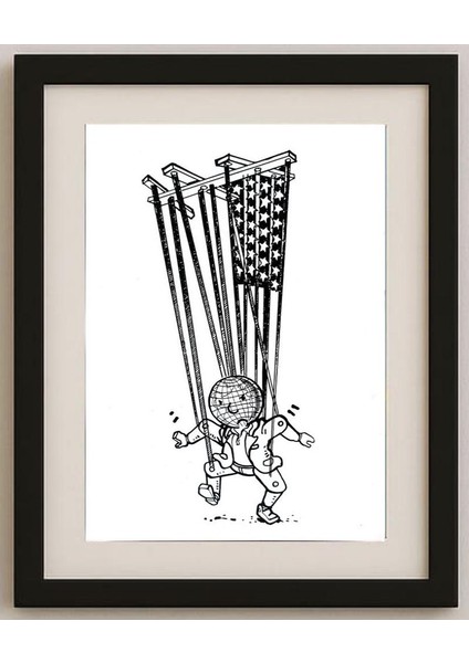 Unknown 29X21CM Orijinal Karikatür Tablo