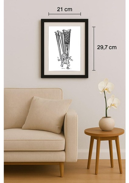Unknown 29X21CM Orijinal Karikatür Tablo fiyatları