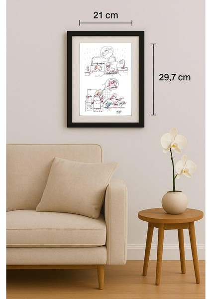 Victor Zujev 29X21CM Orijinal Karikatür Tablo fiyatları