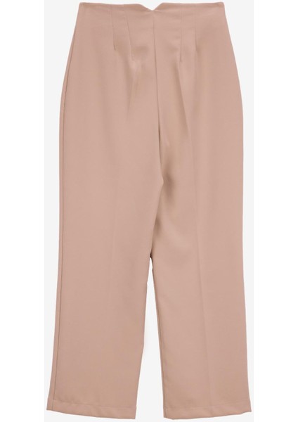 Normal Bel Regular Fit Bej Kadın Pantolon F5WL-PNT0397 fırsatları