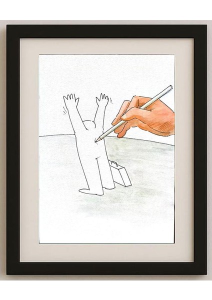 Padurean Florin Aron 29X21CM Orijinal Karikatür Tablo