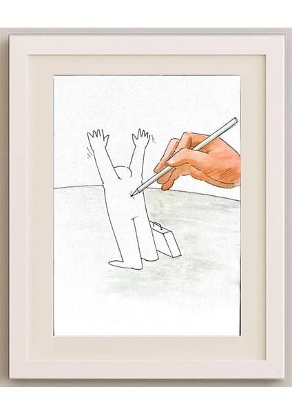 Padurean Florin Aron 29X21CM Orijinal Karikatür Tablo fırsatları