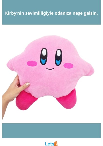 Sevimli Yumuşak Kirby Peluş Yastık 30 cm fiyatları