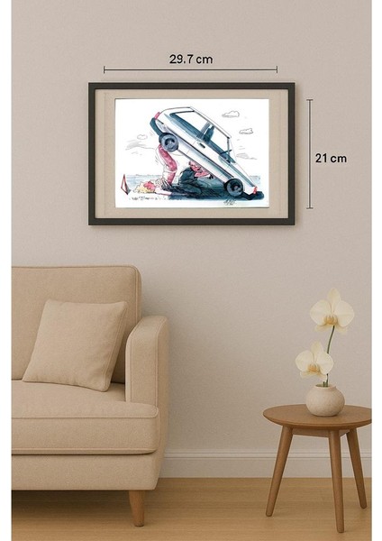 Victor Zujev 29X21CM Orijinal Karikatür Tablo fiyatları