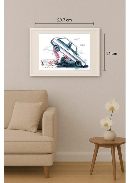 Victor Zujev 29X21CM Orijinal Karikatür Tablo indirimleri