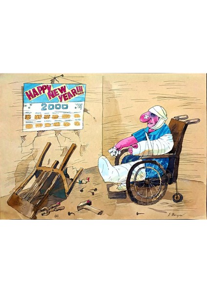 Borigen 29X21CM Orijinal Karikatür Tablo modelleri