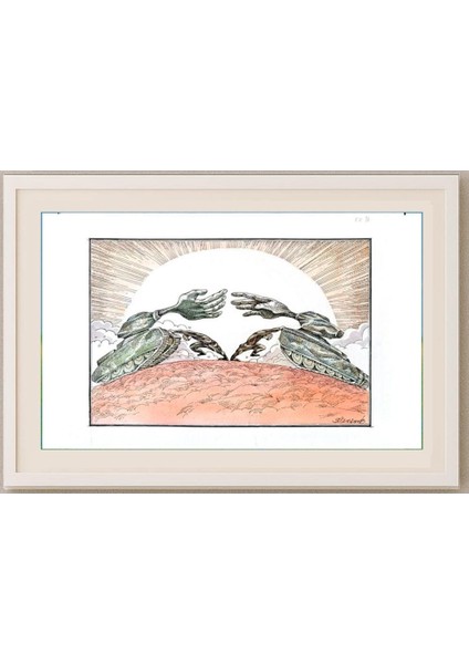 Vladimir Khakhanov 29X21CM Orijinal Karikatür Tablo fırsatları