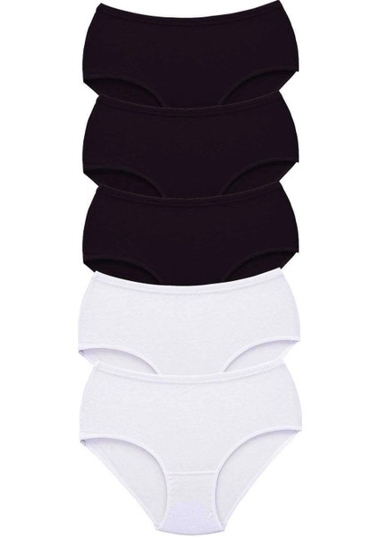 5 Adet Tutku Kadın Yüksek Bel Bato Kalın Lastik Külot S5