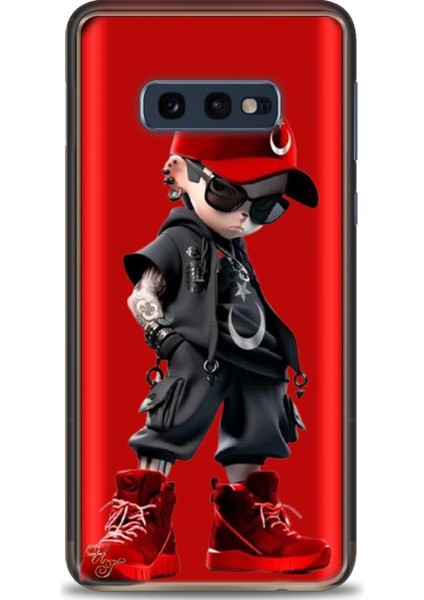 Samsung Galaxy S10E Hd Baskılı Kılıf + 9h Nano Tam Kaplayan Ekran Koruyucu 250