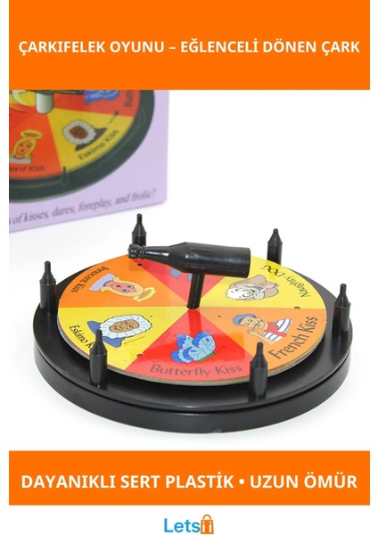 Eğlenceli Çarkıfelek Oyunu Sert Plastik Dayanıklı Yılbaşı Partisi Oyun