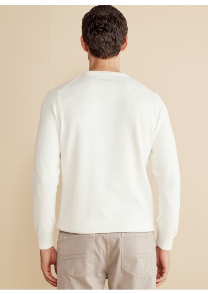 Bisiklet Yaka Standart Ekru Erkek Kazak BBFW25MKL001 indirimleri