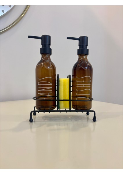 330 ml Metal Standlı Sıvı Sabunluk & Deterjanlık - Tezgah Üstü Banyo, Mutfak, Lavabo fırsatları