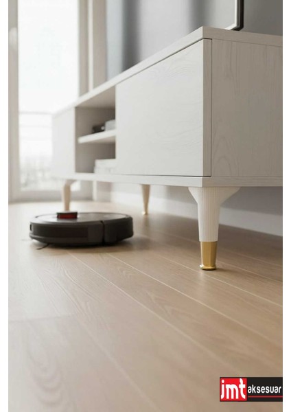 Puma 15 cm Beyaz-Altın (4 Adet) Mobilya Kanepe Tv Ünitesi Kosol Dolap Komidin Ayağı indirimleri