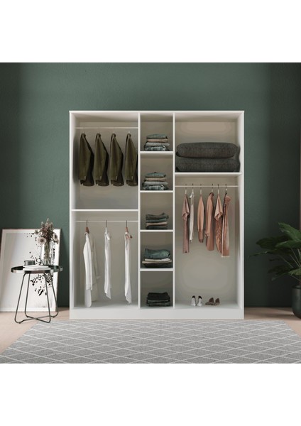 Ekin 5 Kapaklı Eko Gardırop - Mdf Kapak modelleri