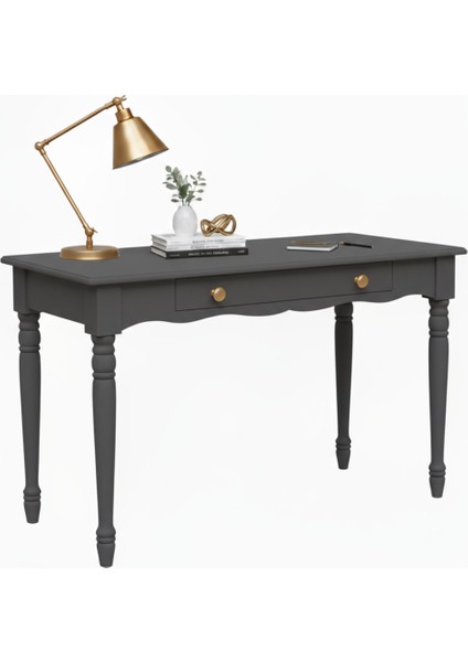 110 cm Masif Antrasit Tornalı Çalışma Masası fiyatları