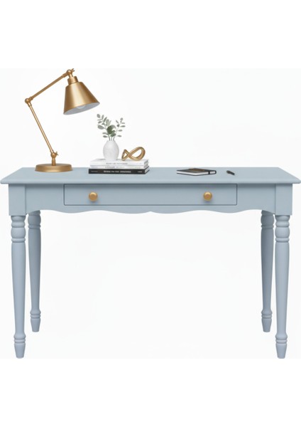 110 cm Masif Mavi Tornalı Çalışma Masası fiyatları