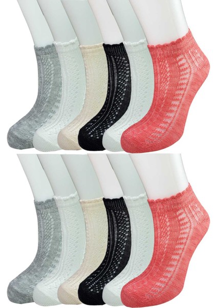 12 Adet Örgü İşlemeli Kadın Fantezi Bilek Çorap fiyatları