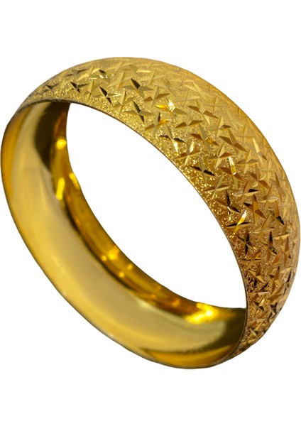 Altın Renk Altın Işçiliği Şık Desen Yüksek Kalite Altın Kaplama 2 cm Genişlik Bilezik fiyatları
