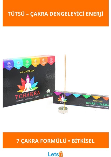 Ayurvedic 7 Chakra Dengeleyici Aromalı Tütsü