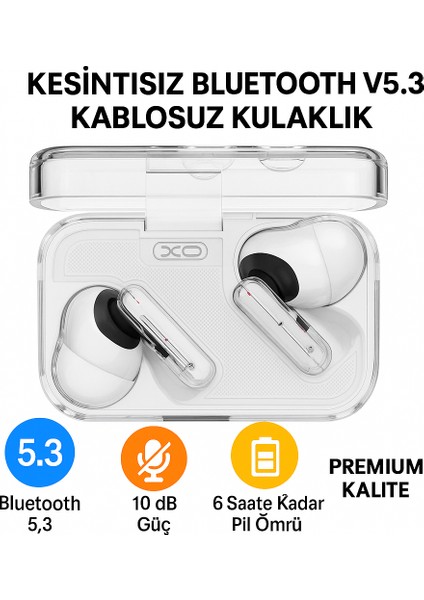 Çift Mikrofonlu Gürültü Engelleme iPhone Android Uyumlu Wireless Bluetooth Kablosuz Kulaklık