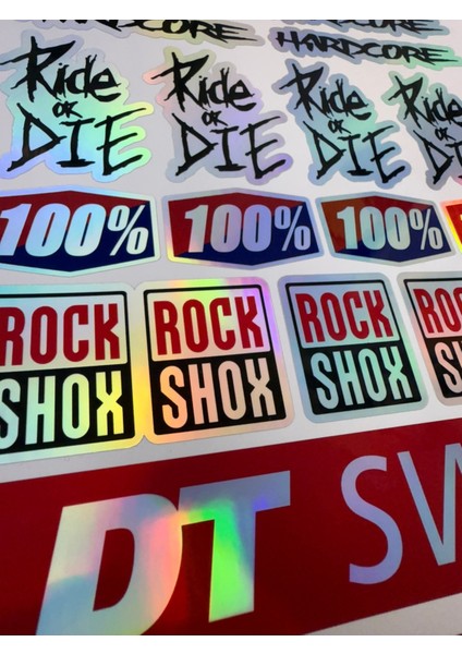 Bisiklet Sticker ( Etiket ) Marka Sticker Seti Hologram fiyatları