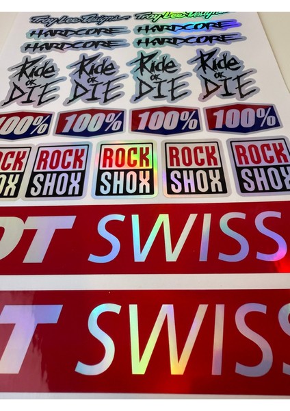 Bisiklet Sticker ( Etiket ) Marka Sticker Seti Hologram fırsatları