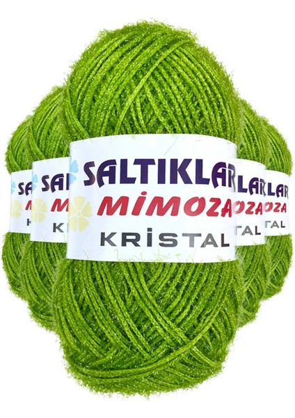 5 Adet Mimoza Kristal Işıltılı Şal Patik Yelek Ipi 47