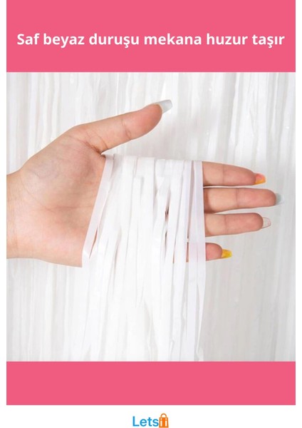 Soft Beyaz Renk Ithal Duvar ve Kapı Perdesi 100X200 cm fiyatları