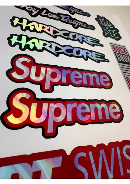 Bisiklet Sticker ( Etiket ) Marka Sticker Seti Hologram fiyatları