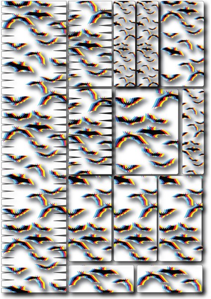 🦇 3D Hologram Yarasa Sticker Seti – 13 Parça Bisiklet Sticker Seti fiyatları