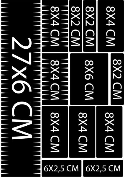 🦇 3D Hologram Yarasa Sticker Seti – 13 Parça Bisiklet Sticker Seti modelleri