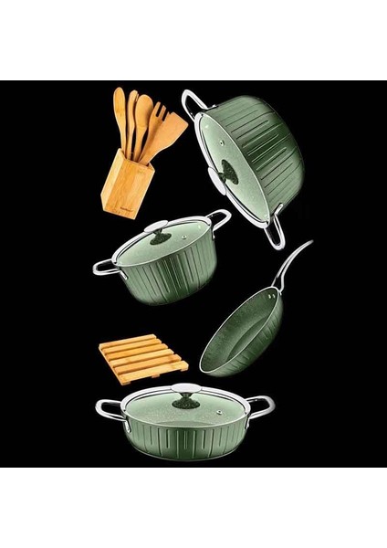 Elegance 14 Parça Tencere ve Servis Seti