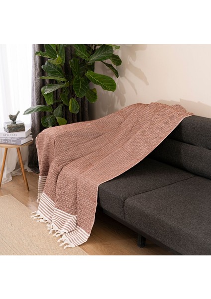 Naturel Koltuk Örtüsü/şalı Kiremit