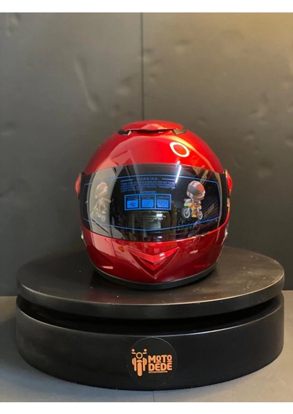 SY118 Iskelet (Skull) Desenli Çocuk Motosiklet Kaskı Full Face Pp Materyal Ece Onaylı (5-12 Yaş) fırsatları