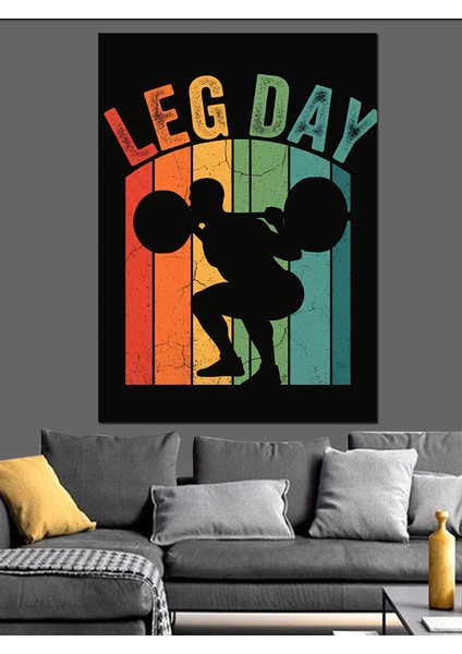 Ağırlık Kaldıran Adam Spor Dekoratif Kanvas - Mdf Ahşap Tablo fiyatları