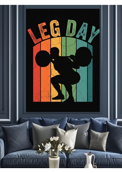 Ağırlık Kaldıran Adam Spor Dekoratif Kanvas - Mdf Ahşap Tablo modelleri