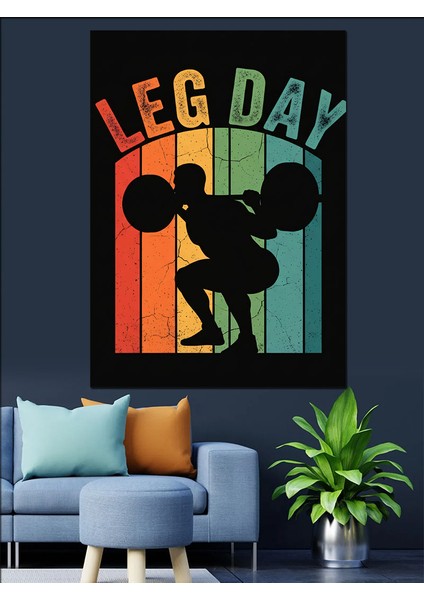 Ağırlık Kaldıran Adam Spor Dekoratif Kanvas - Mdf Ahşap Tablo fırsatları