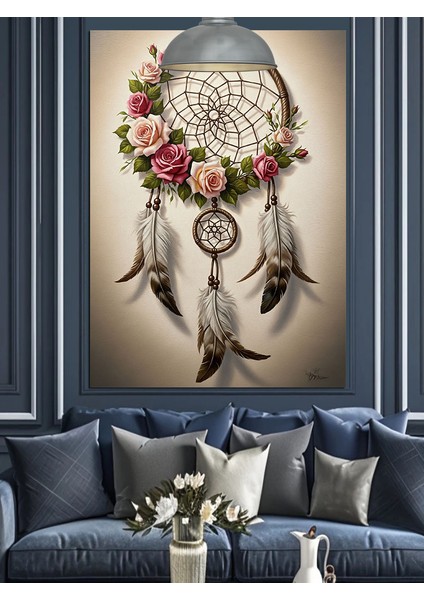 Düş Kapanı Tüylü Sanatı Dekoratif Kanvas - Mdf Ahşap Tablo fiyatları