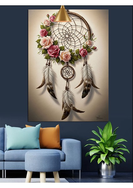 Düş Kapanı Tüylü Sanatı Dekoratif Kanvas - Mdf Ahşap Tablo fırsatları