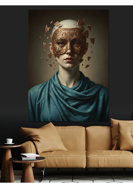 Kadın Büst Heykel Sanatı Dekoratif Kanvas - Mdf Ahşap Tablo fiyatları