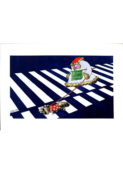 Leng Mu 29X21CM Orijinal Karikatür Tablo modelleri