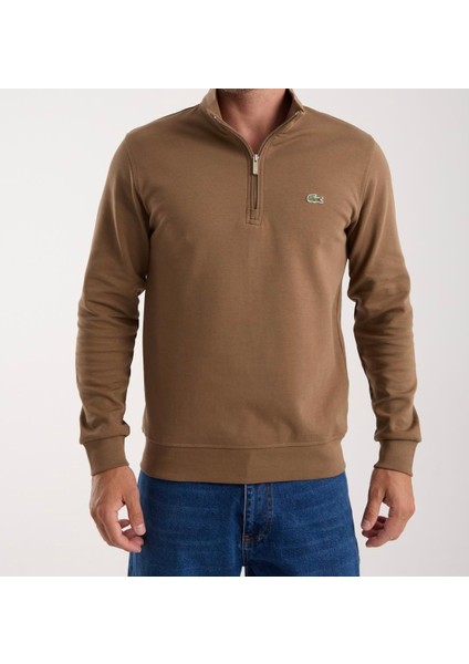 Yarım Fermuar Kahverengi Regular Fit fiyatları