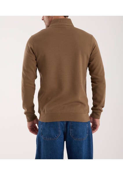 Yarım Fermuar Kahverengi Regular Fit modelleri