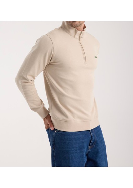 Fermuar Yaka Bej Regular Fit modelleri