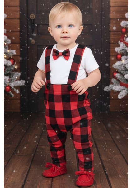 Erkek Bebek Alice Salopet Body Takım