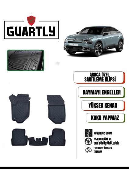 Citroen C4-2020 ve Sonrası Uyumlu Araca Özel Premium 4d Havuzlu Paspas Takımı