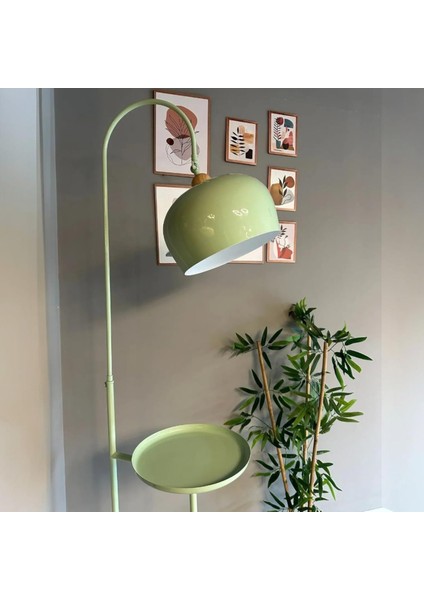 Mint Lambader Hareketli Başlık Sehpalı Modern Dekoratif Metal Oturma Odası Çalışma Odası Zemin