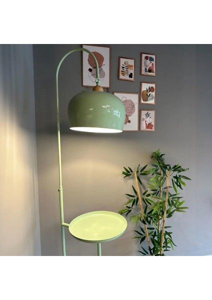 Mint Lambader Hareketli Başlık Sehpalı Modern Dekoratif Metal Oturma Odası Çalışma Odası Zemin