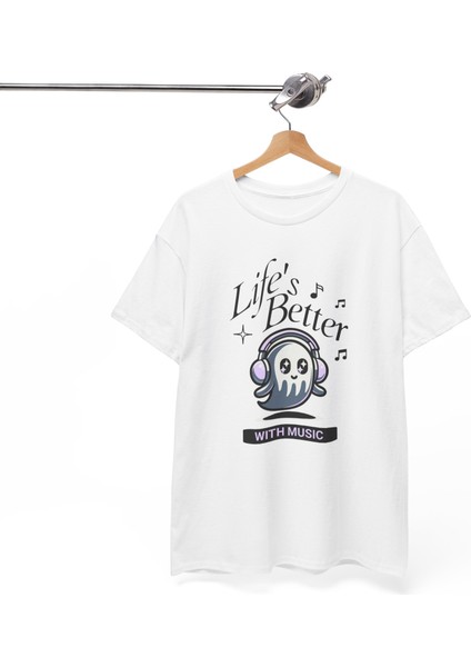 Life’s Better With Music – Kadın Regular Fit Tişört fırsatları