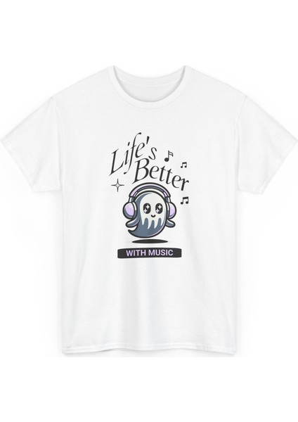 Life’s Better With Music – Kadın Regular Fit Tişört